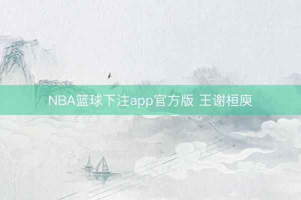 NBA篮球下注app官方版 王谢桓庾